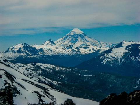  Hermosa vista del Lanín